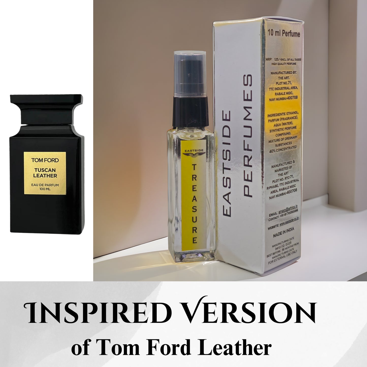 Perfume House TREASURE Perfume( inspired by Tom ford Leatber)