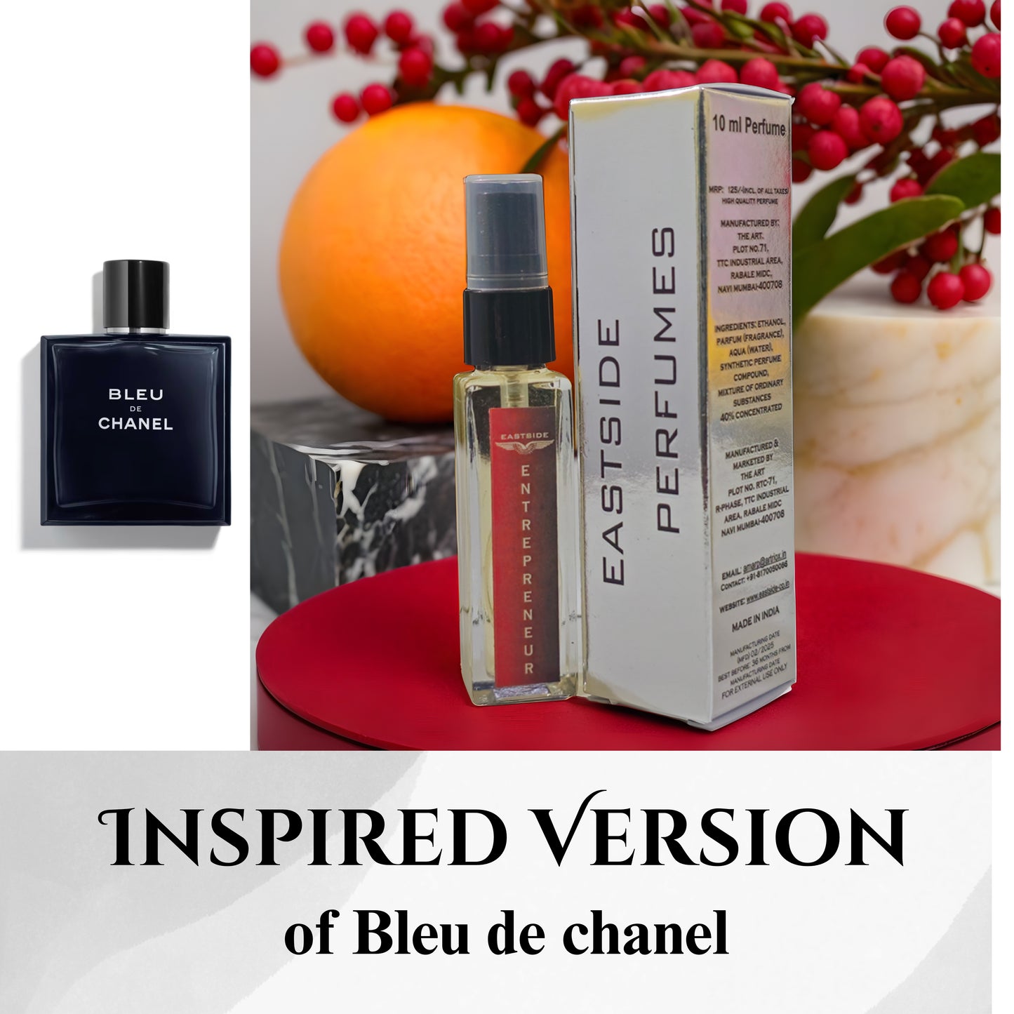 Perfume House  ENTREPRENEUR Perfume (INSPIRED VERSION OF BLUE DE CHANEL)